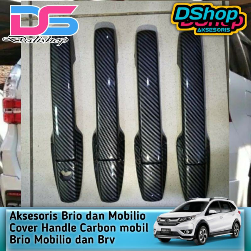 Aksesoris | cover hande BRV BRIO MOBILIO Cover Handle Carbon