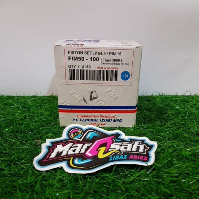 Piston fim50 tiger set ring piston fim tiger 63.5 64 64.5 65 65.5 66 66.5 dan pen seker marqsah racing-7