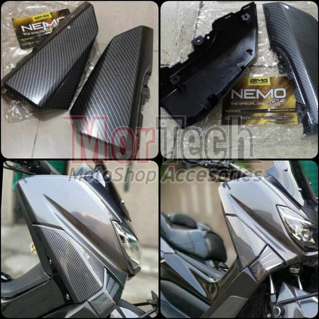 Side Cover Tutup Atas Sen Sein Depan Nmax Nemo Carbon Karbon Aksesoris Variasi Nmax Old 2014-2019