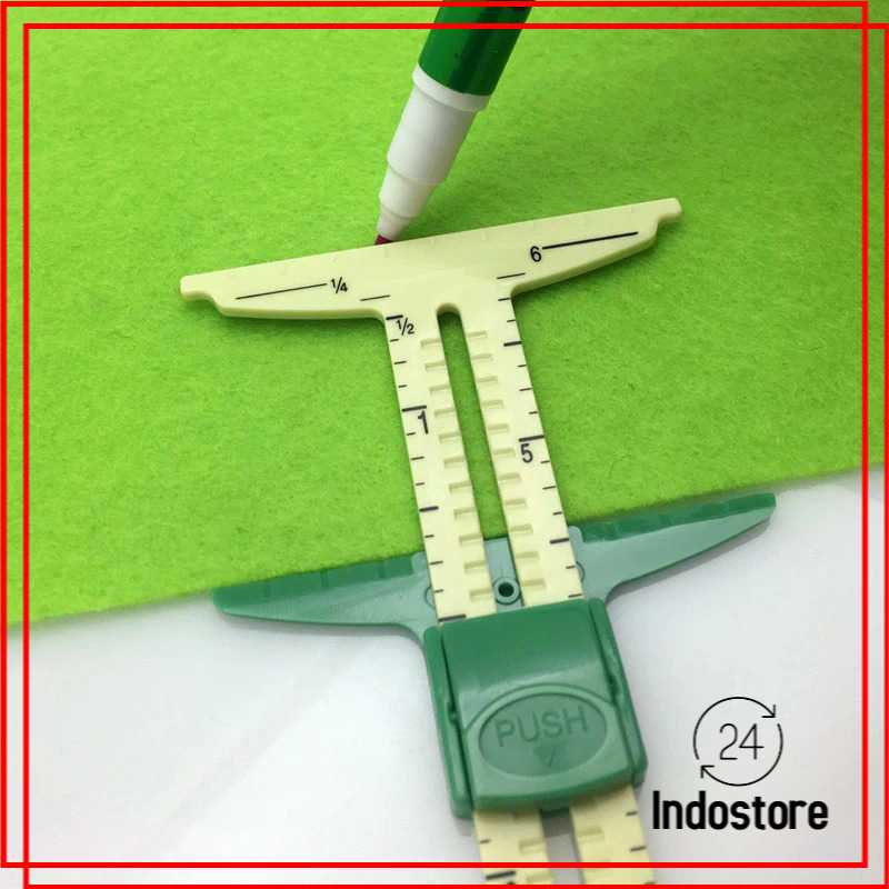 

HIXU Penggaris Ukur Jahit Sliding Sewing Measuring Ruler - ST-A23