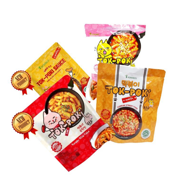

Tok-poki Korinus K-Bunsik / Tteokbokki/ Topokki Instan Halal