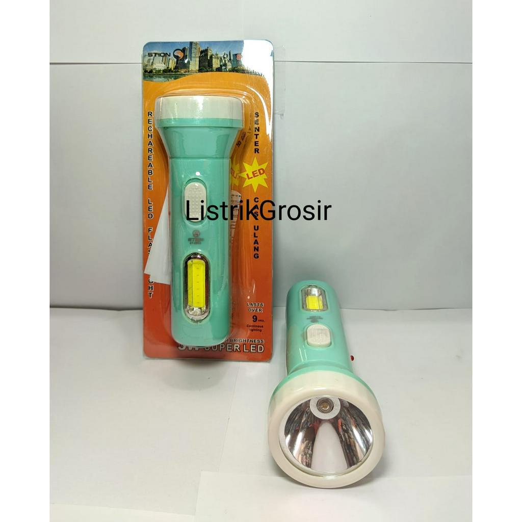 Senter Tangan + Emergency LED Stion 8883 Rechargeable Senter Cas 8883