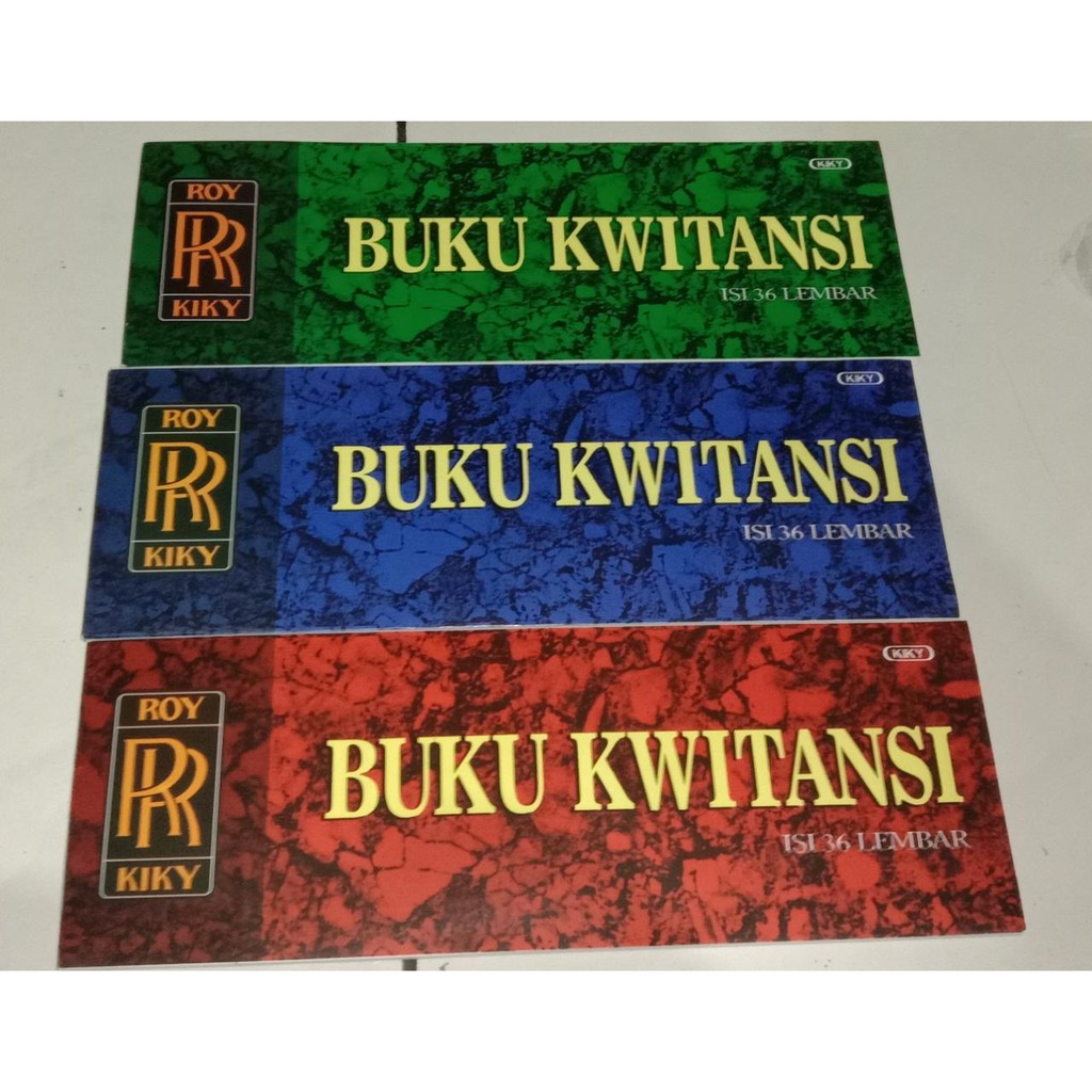 buku kwitansi isi 36 lembar.