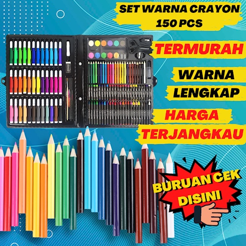 

Pensil Warna Crayon Set Spidol Warna Alat Gambar ISI 150PCS GI49