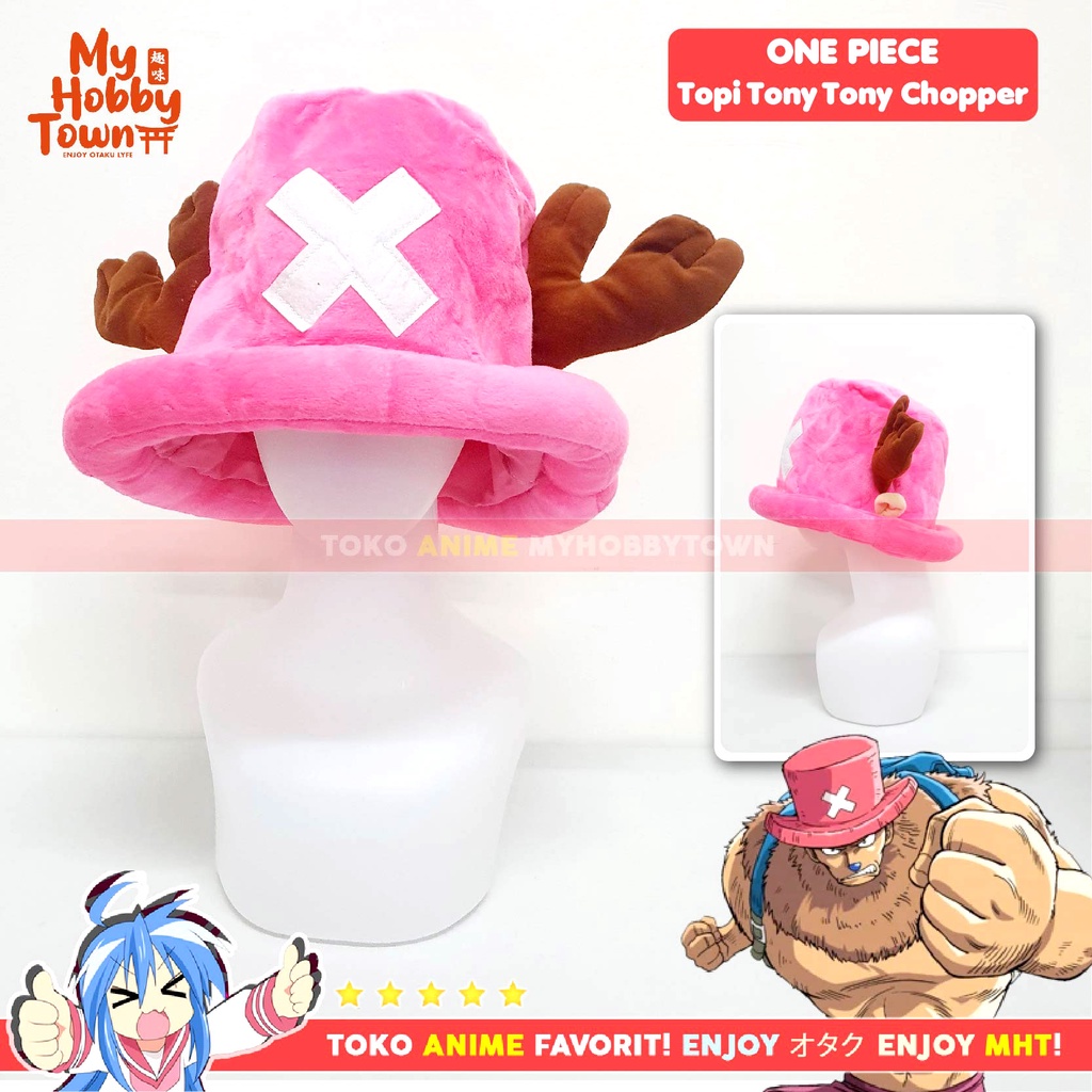 Topi Anime One Piece Tony Tony Chopper Pink Cosplay Hat