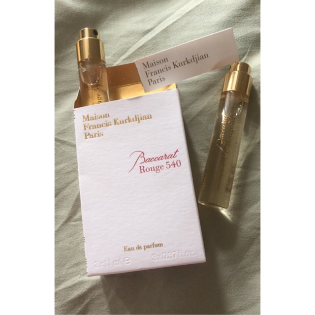 PARFUM MFK BACCARAT ROUGE TRAVEL SIZE 11 ML
