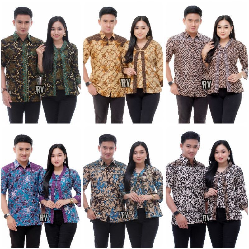 BAJU BATIK PRIA KEMEJA RAJAWALI - COUPLE BATIK - SARIMBIT BATIK - SERAGAM BATIK