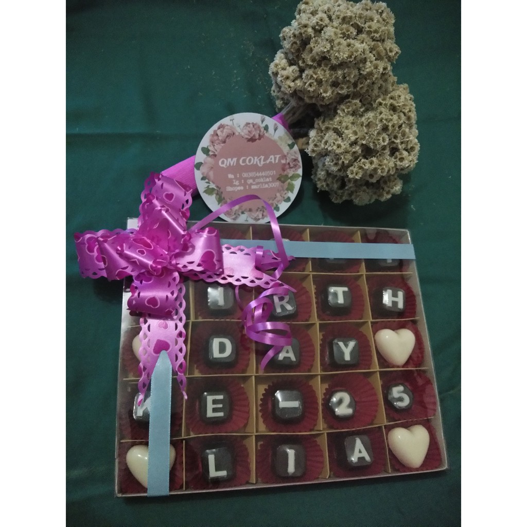 

Coklat Ucapan/Coklat Karakter - Happy Bird Day, Nama, Angka