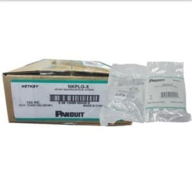 PANDUIT NKPLG-X Connector RJ45 Cat 5 / 6 Netkey isi 100pcs NKPLG-X