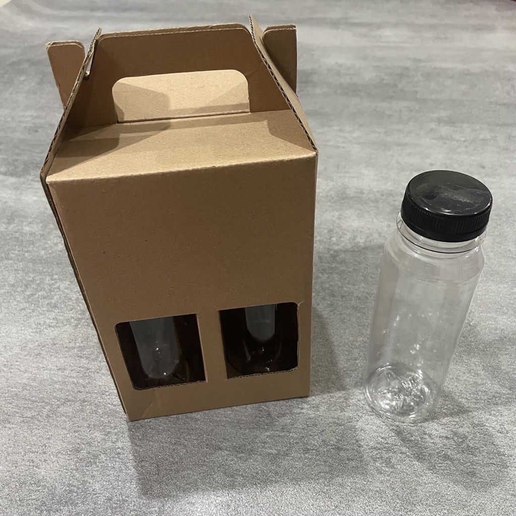 Gable Box 12 X 12 X 18 untuk tumbler dan botol minum 250 ml isi 4