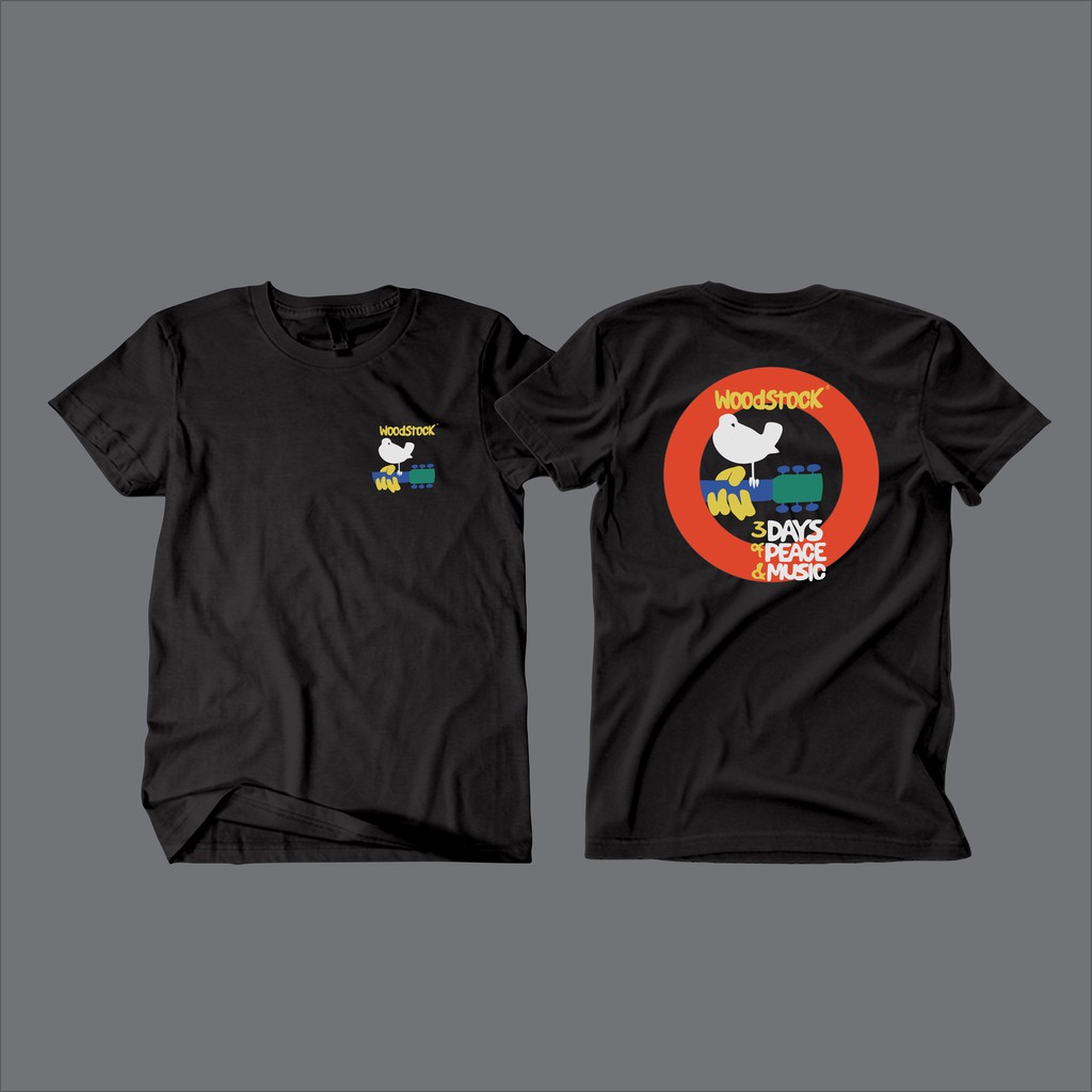 Kaos Woodstock Tshirt WoodStock Combed Kwalitas Distro