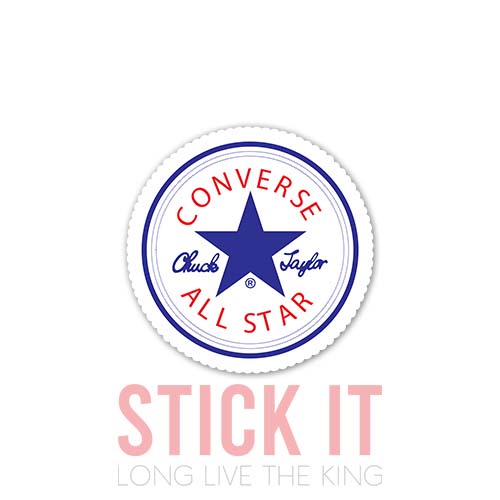 

Stiker converse all star sablon setrika DTF kaos baju sticker fashion 21