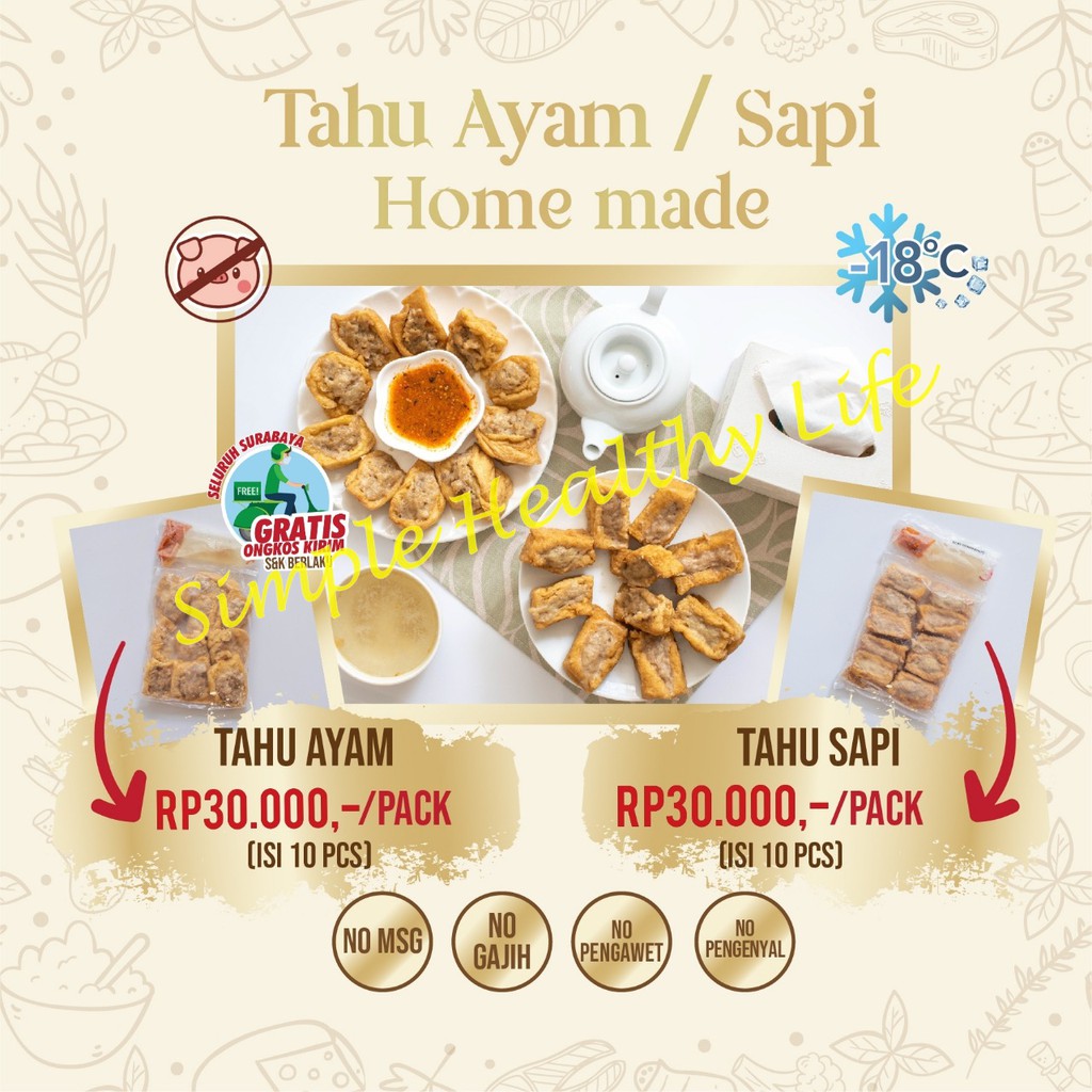 

Tahu Bakso Ayam / Sapi Homemade