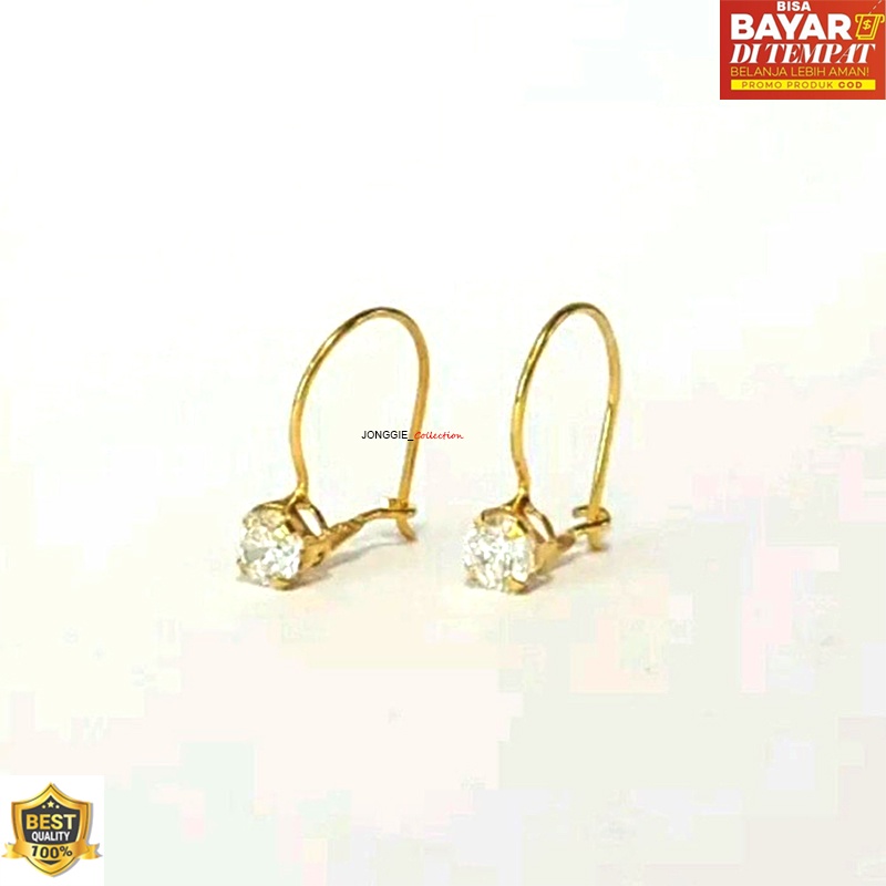 Anting Titanium Motif Desi Laku Keras/anting wanita import PROMO &amp; DISKON anting wanita ANTING DESI GOLD XUPING ANTING WANITA  DIJAMIN  AWET DI PAKAI SEHARI HARI DAN TIDAK MEMBUAT GATAL-GATAL, IRITASI anting wanita dewasa anting murah import