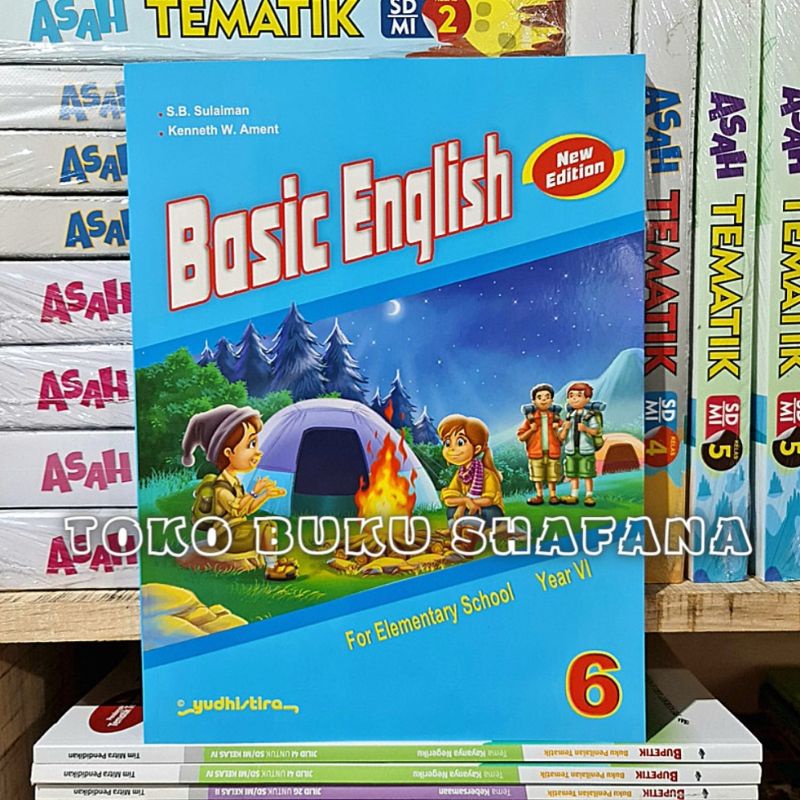 ORIGINAL!!! Buku BASIC ENGLISH NEW EDITION Kelas 1,2,3,4,5,6 SD YUDHISTIRA