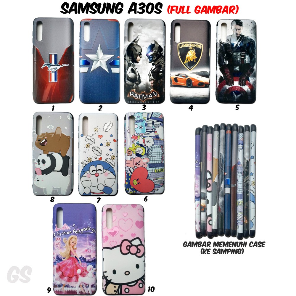 CASE HARDCASE Samsung A30S Full Print Gambar Karakter Case