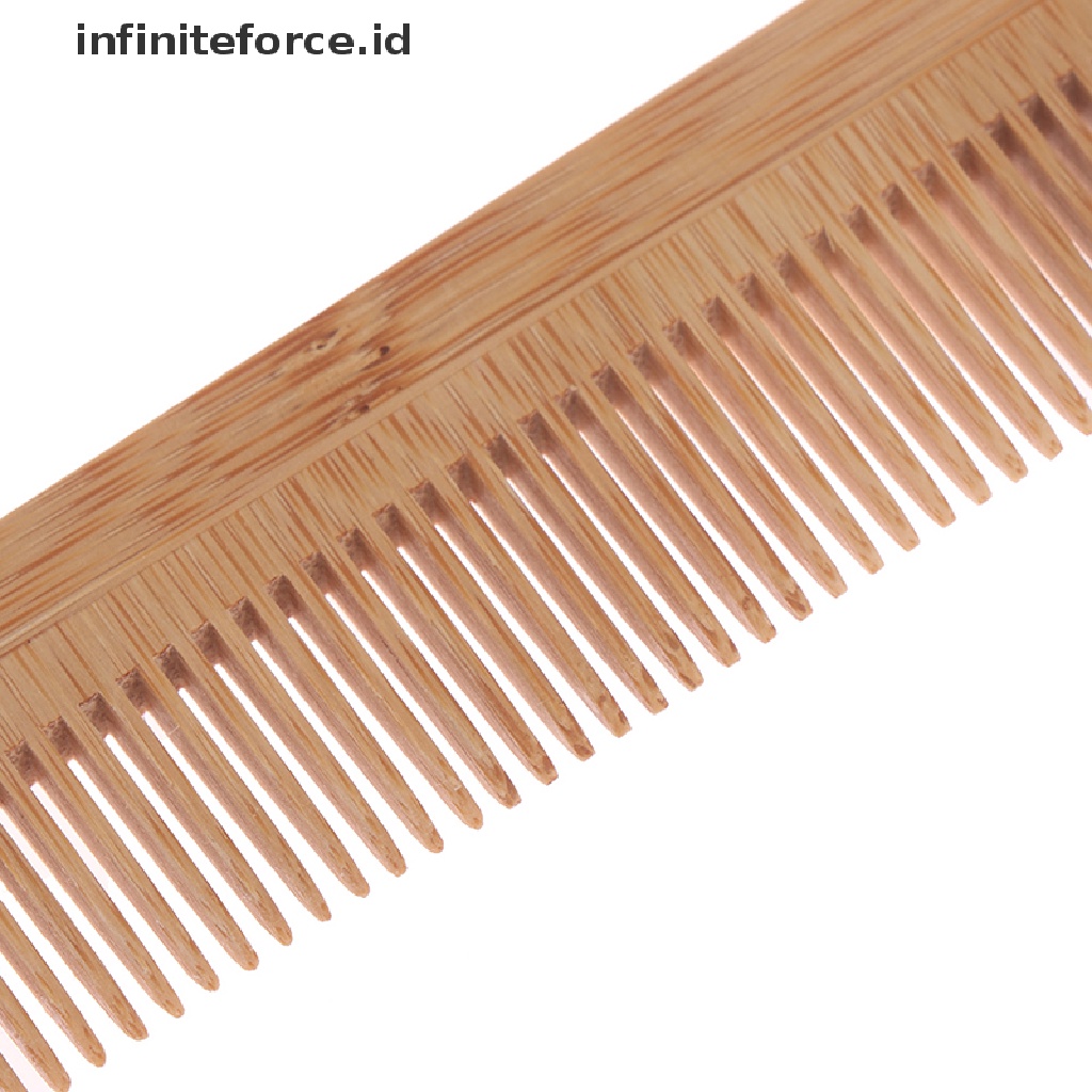 Infiniteforce.id 1pc Sisir Pijat Kulit Kepala Bahan Kayu Bambu
