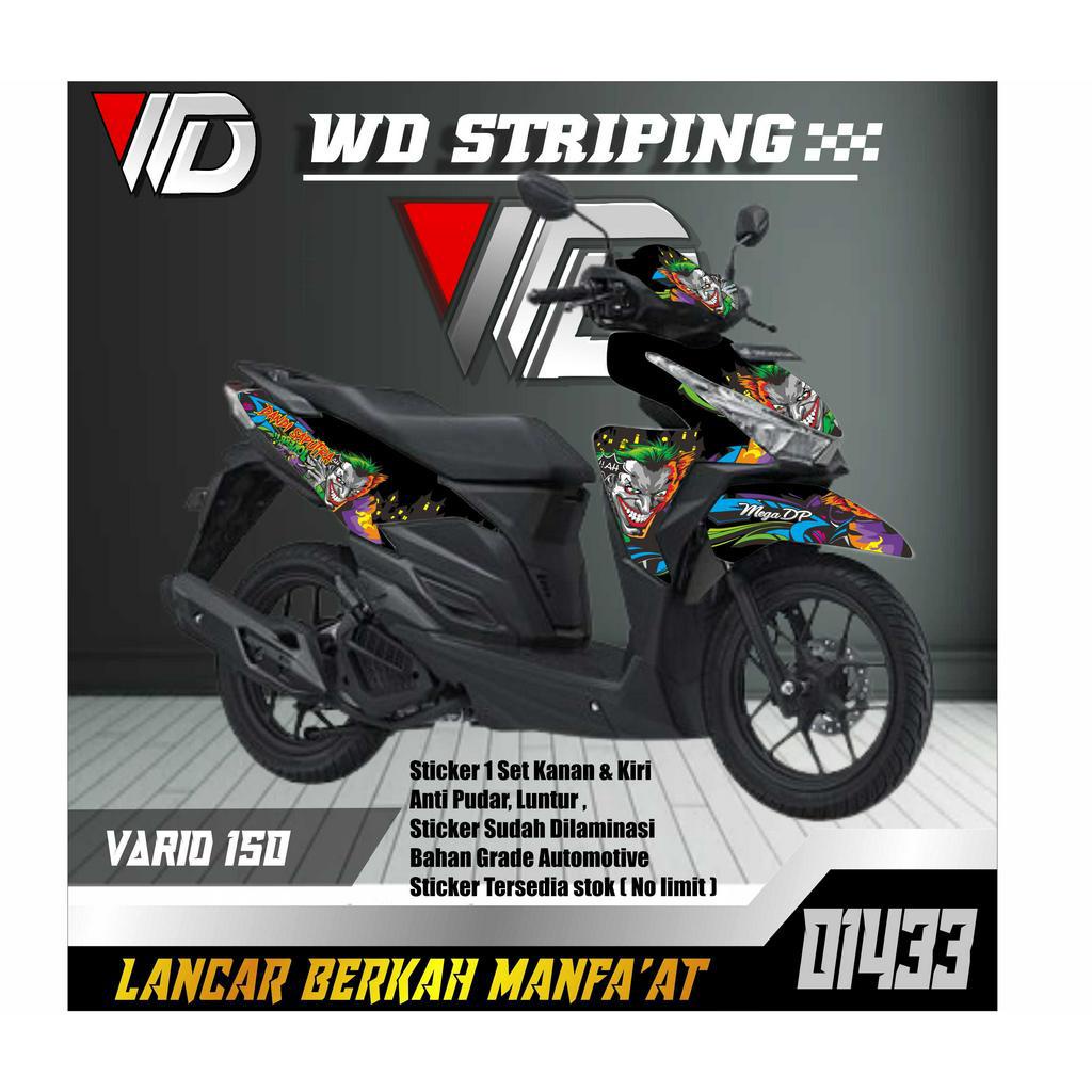 01433 STICKER STRIPING SEPEDA MOTOR HONDA VARIO 125 LED