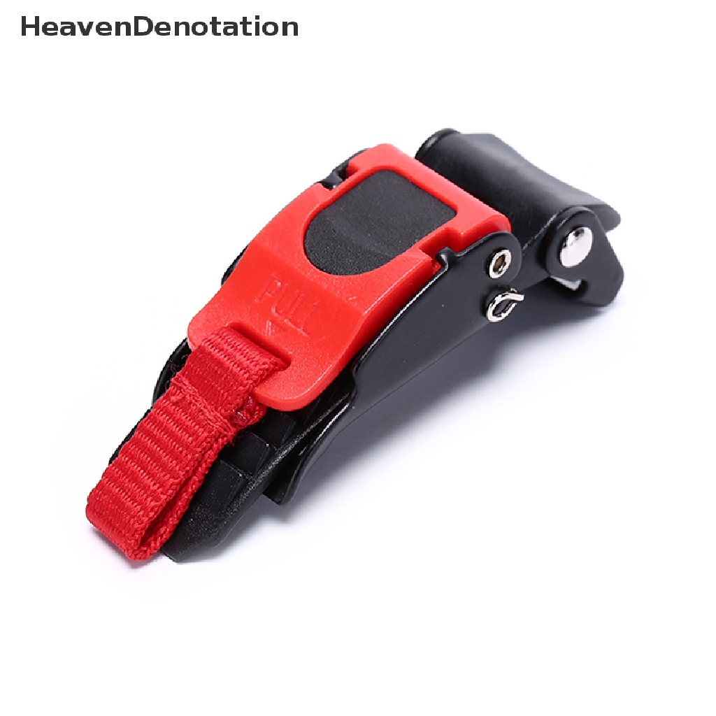 (Heavendenotation) 1pc Gesper Strap Helm Quick Release Warna Hitam / Merah