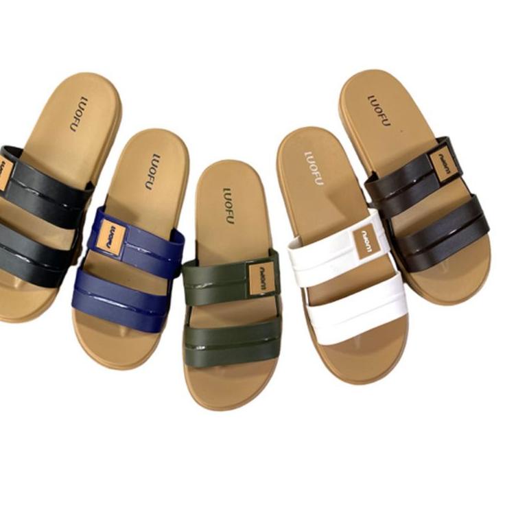 [CKC. 411877] LUOFU Sandal slop pria karet ban2 Luofu Import Sendal Jelly laki laki Cowok Murah Sand