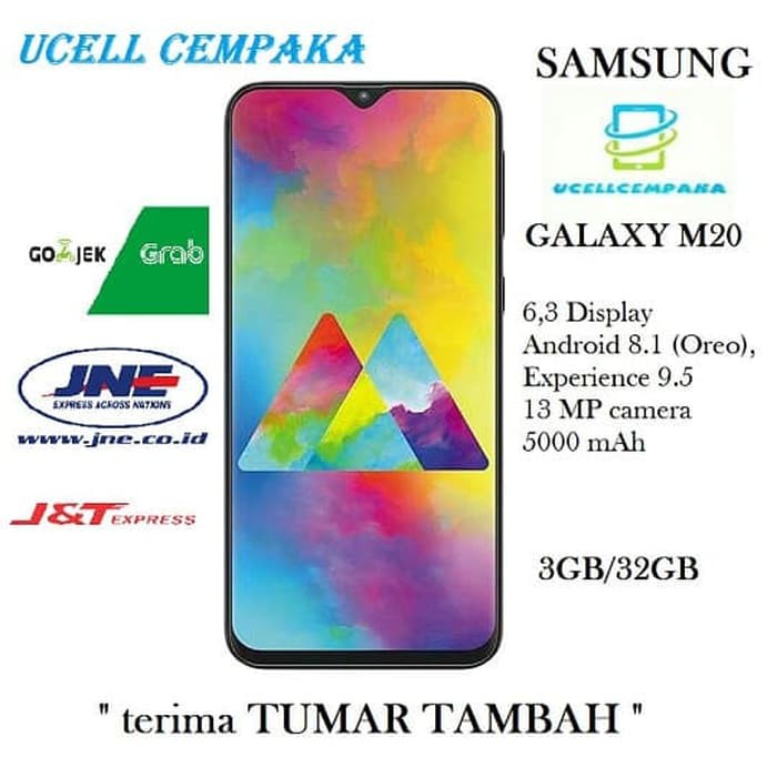 SAMSUNG Galaxy M20 - 3GB/32GB - Garansi Resmi Samsung