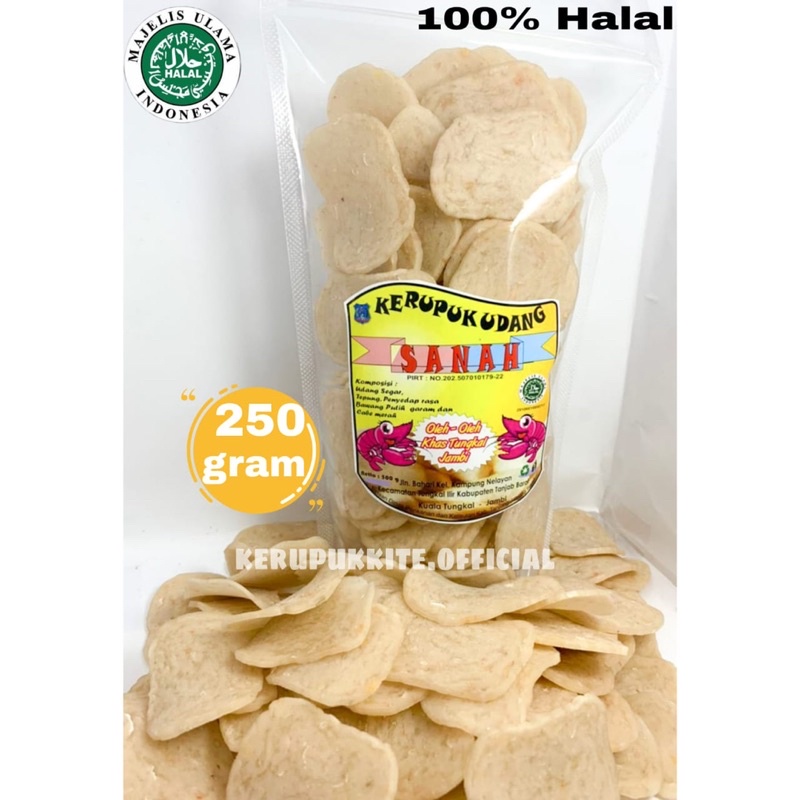 

(250g)Kerupuk udang sanah/kerupuk udang khas tungkal jambi