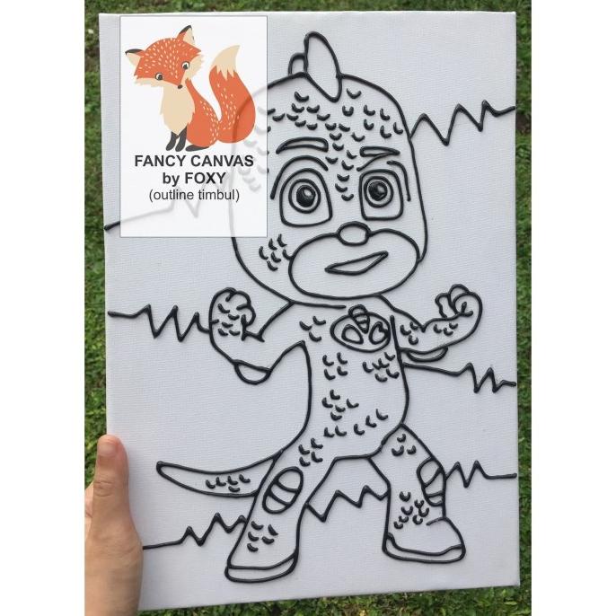 

kanvas lukis anak gambar GEKKO - PJ MASK