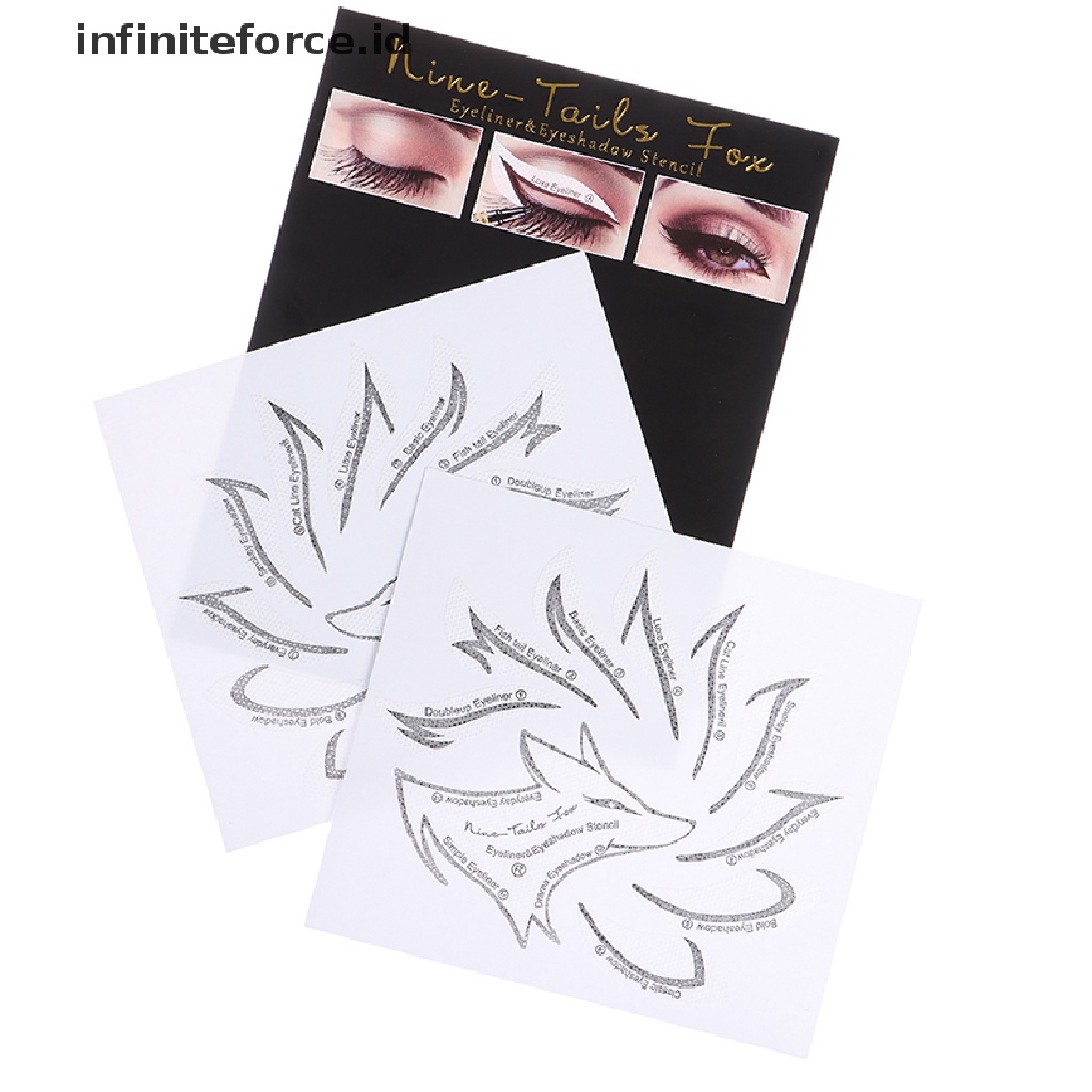 1pc Template Stensil Pembentuk Eyeliner Untuk Makeup Wanita