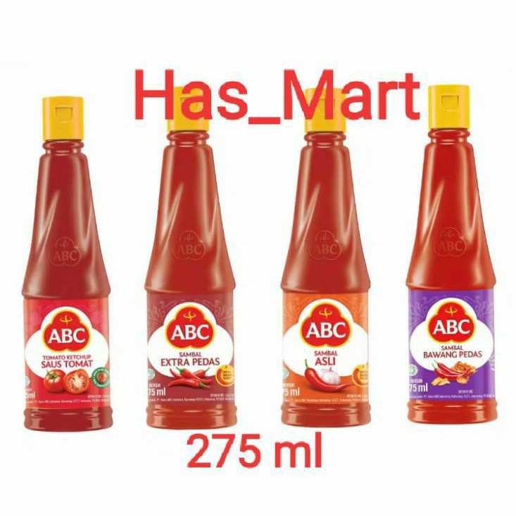 

ABC Saus 275 ml Tomat/Extra Pedas/Asli/Bawang Pedas