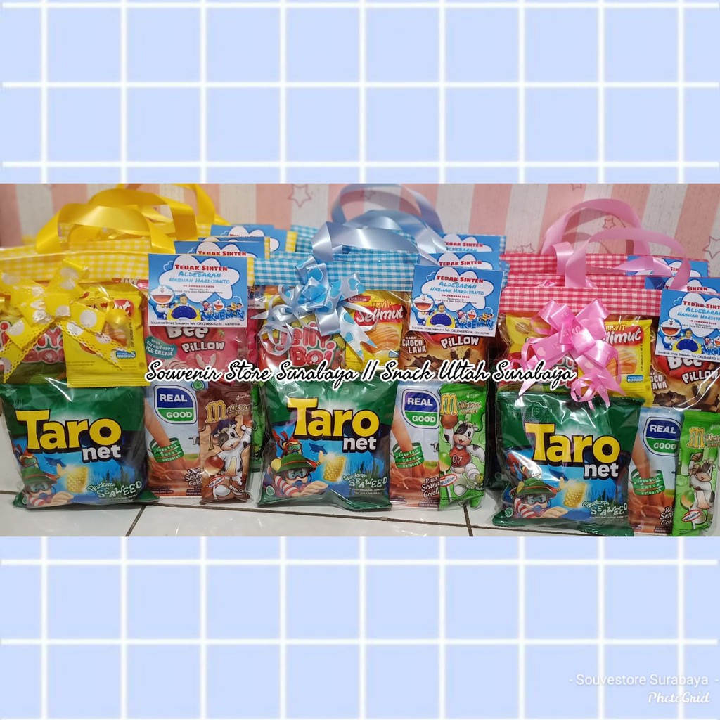 Bingkisan Snack Ultah/ Snack Ulang Tahun/Paket Snack Ultah/Goodiebag Snack Murah / Souvenir murah