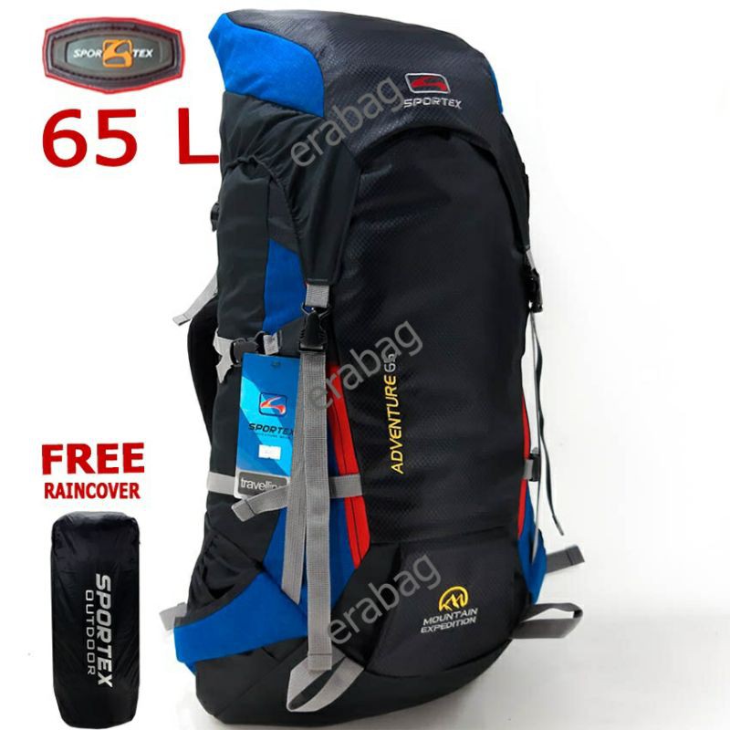 TAS GUNUNG SPORTEX RANSEL BACKPACK CERRIL HIKING 65 L 0207 MULTI