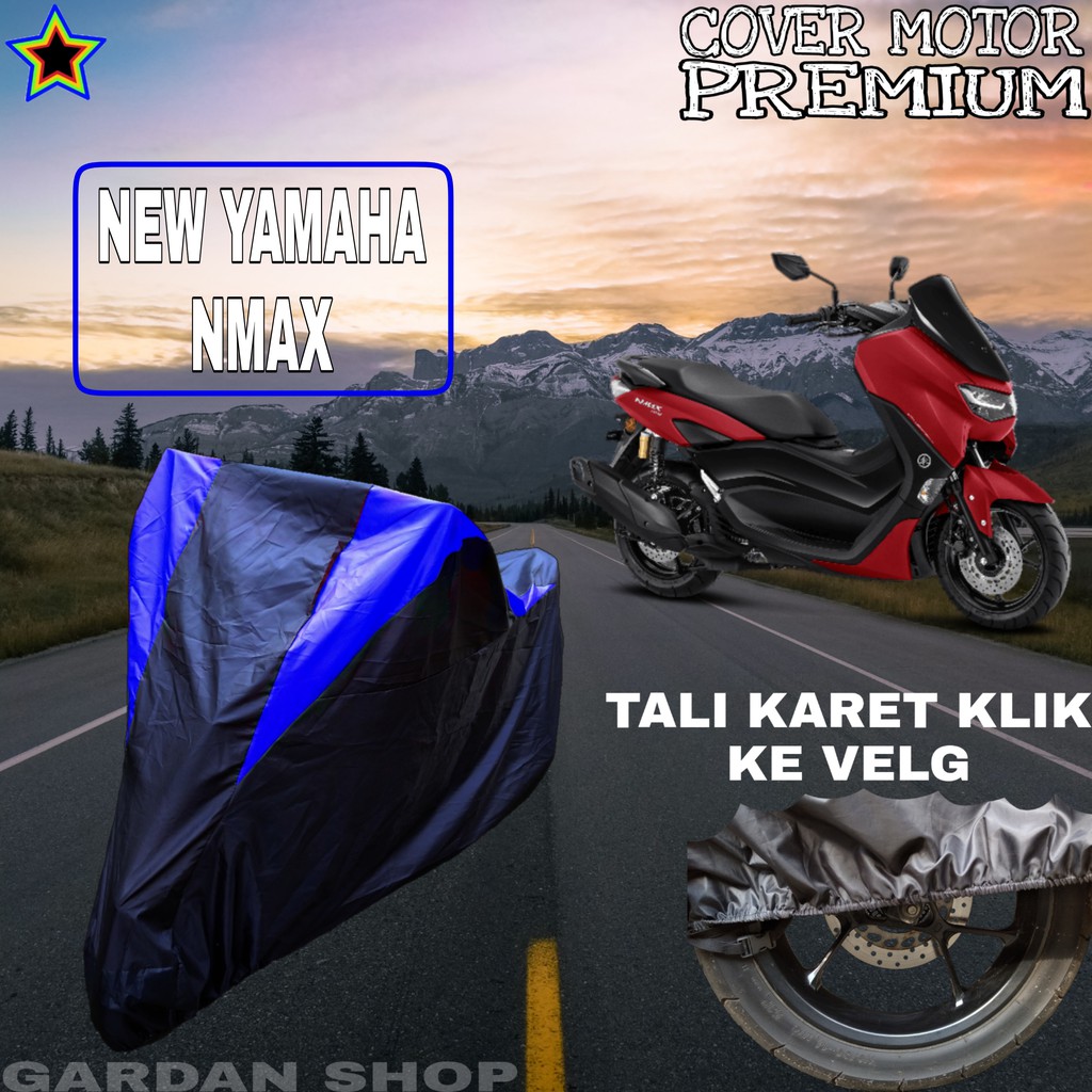 Sarung Motor NEW YAMAHA NMAX Hitam BIRU Body Cover Yamaha PREMIUM