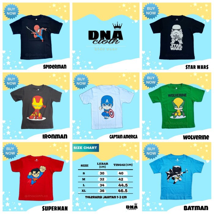 Spesial Grosir Baju Kaos Anak Cotton Combed 30s Asli Distro Kualitas Export - S Limited