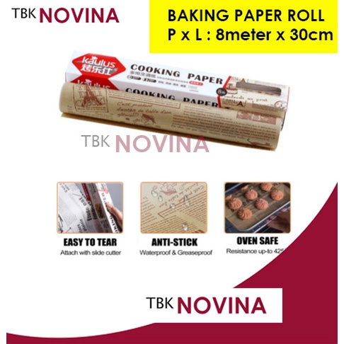 BAKING PAPER KORAN / MOTIF ROLL 8 meter x 30cm