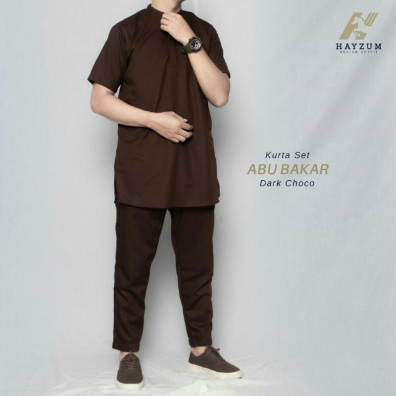 Kurta Dan Sirwal Abu Bakar by Hayzum ( Kurta 150rb dan Celana 150rb Di Jual TERPISAH )