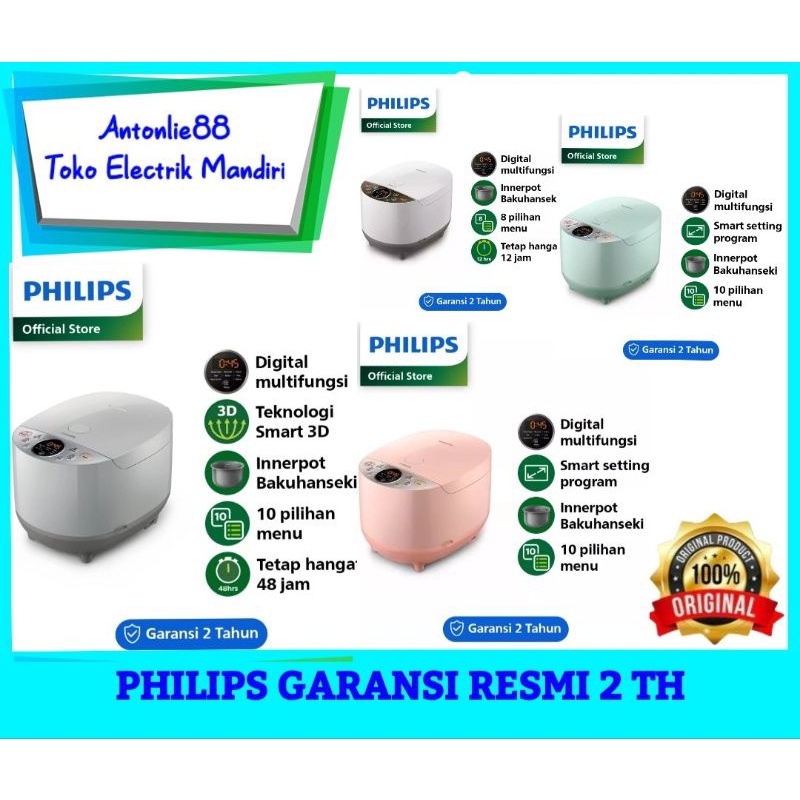 MAGIC COM PHILIPS 4515 DIGITAL RICE COOKER HD 4515 / HD4515