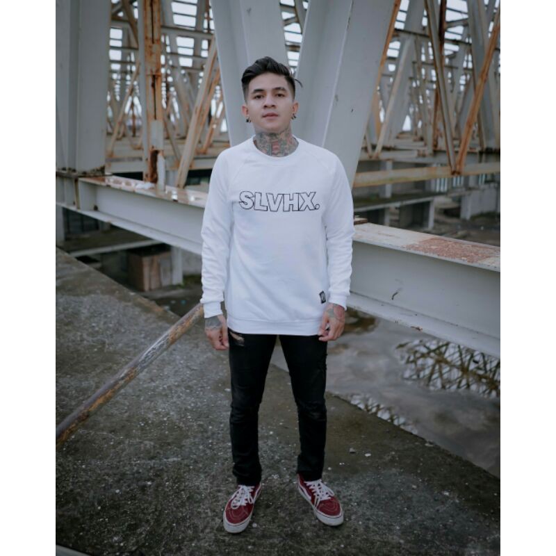 Crewneck Salviohexia Putih Crewneck Salvio Hexia Slvhx