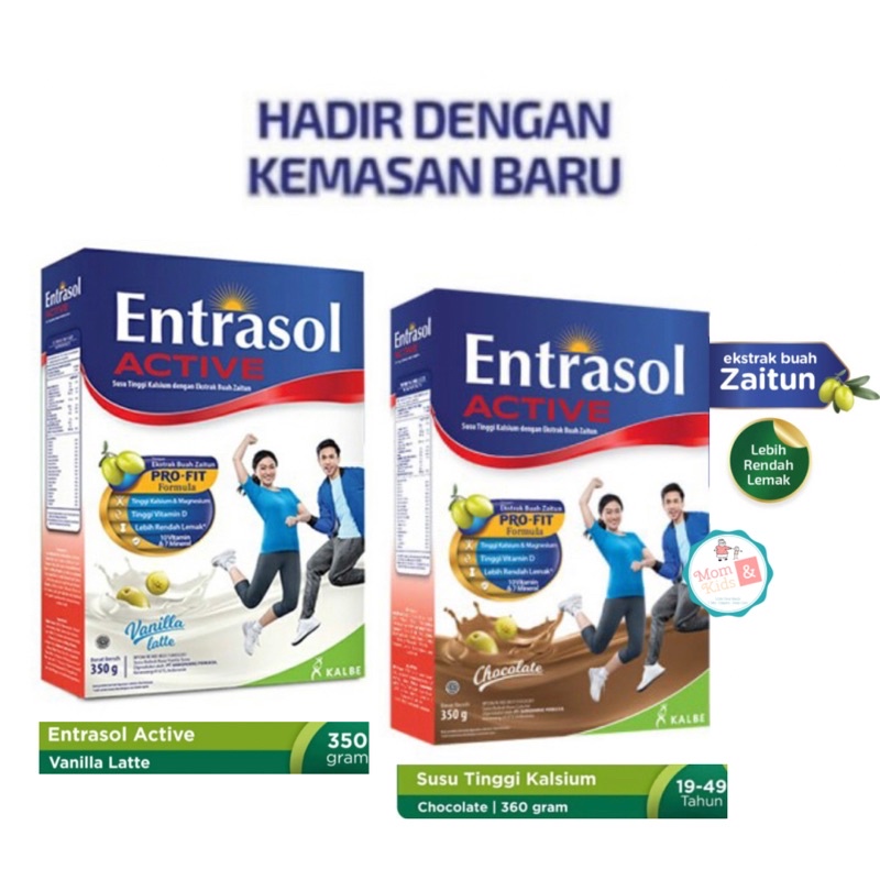 Entrasol Active Vanila Latte / Chocolate / Mochaccino 360 gr