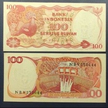 

Uang Kertas Indonesia 100 Goura 1984 Gress