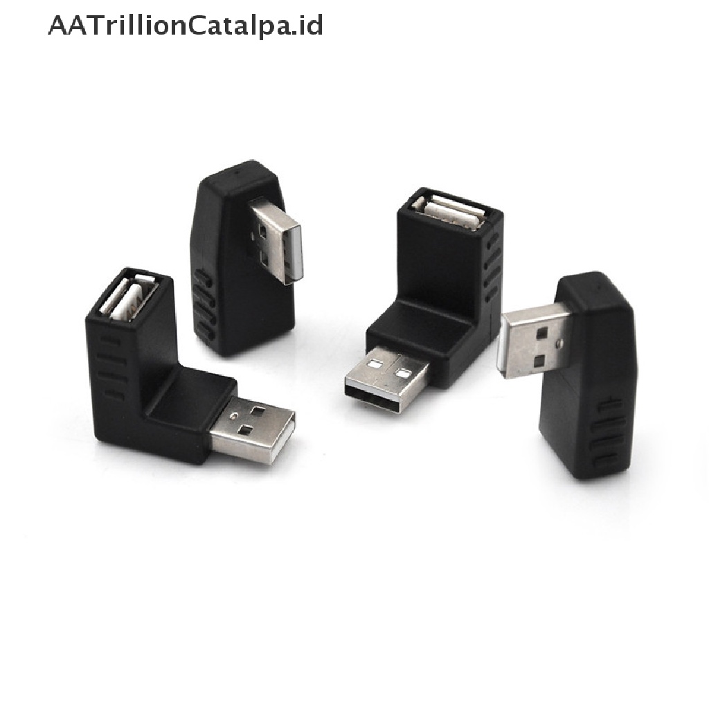 Adapter Konektor Extension USB 2.0 Male Ke Female Bentuk L
