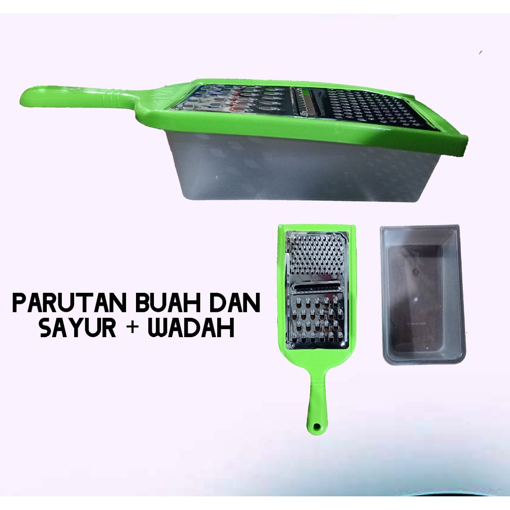 PARUTAN SAYUR&amp; BUAH 3 IN 1 + WADAH KOTAK