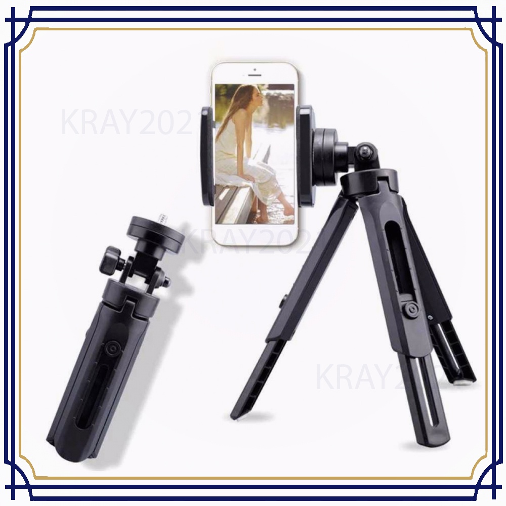 Tripod Mini Smartphone Holder Clamp Vlog Zoom Meeting - K-518