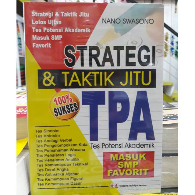 Strategi Taktik Jitu Tpa Tes Potensi Akademik Masuk Smp Favorit Shopee Indonesia