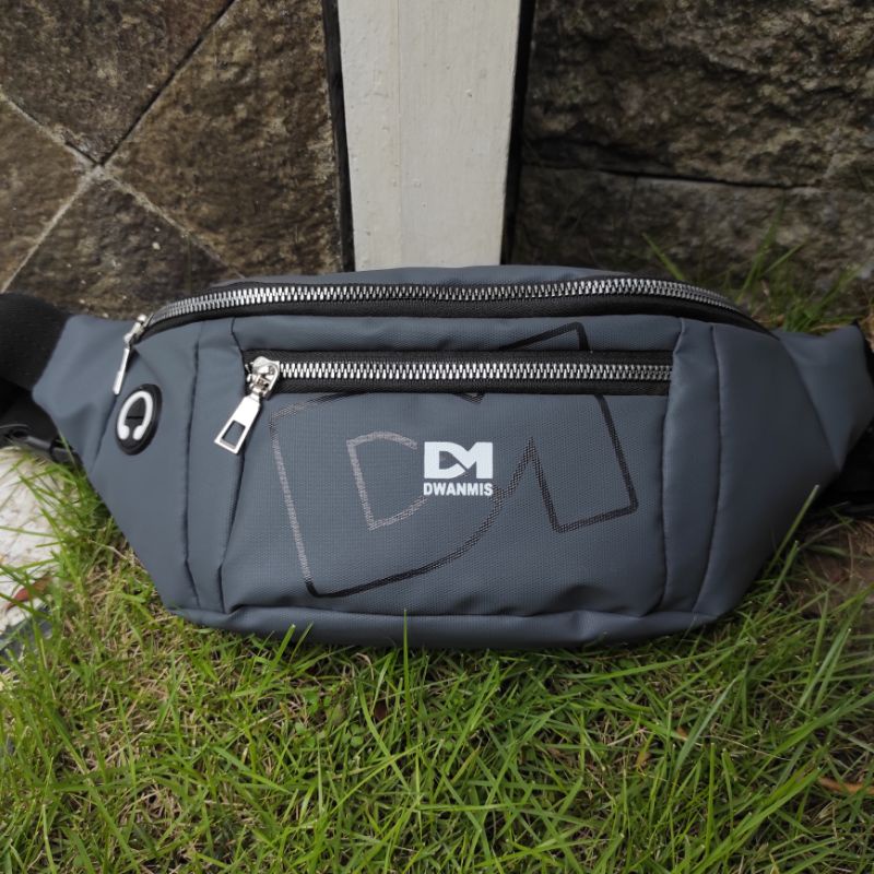 WaistBag Original DM Waterproof | Tas Selempang Pria Anti Air Premium