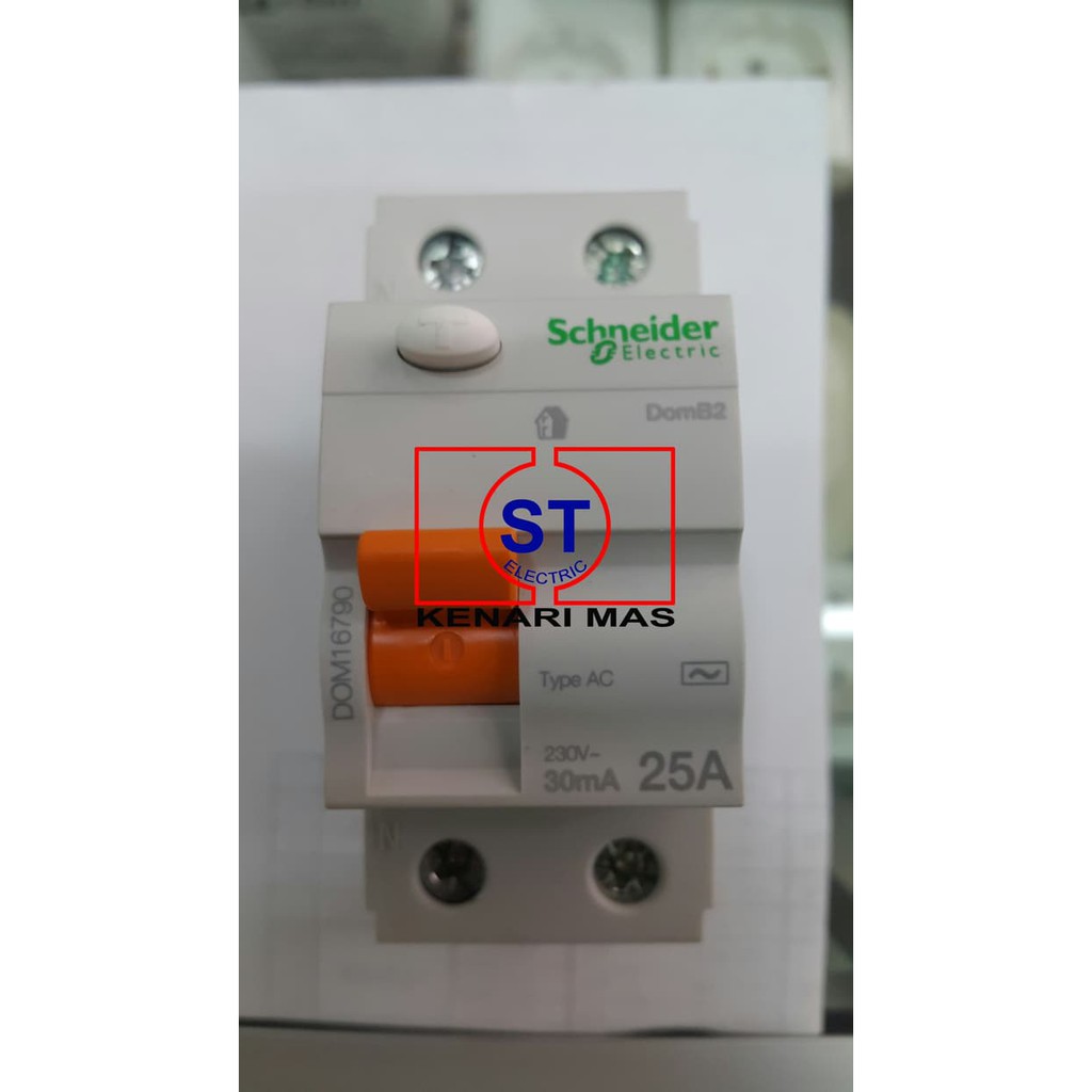 ELCB / RCCB Domae Schneider 2P 25A 30mA