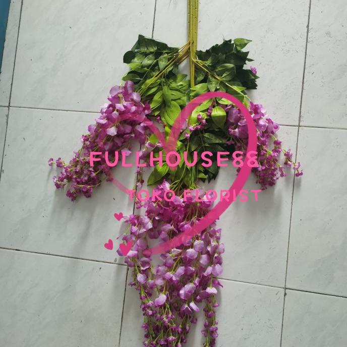 Wisteria plastik/wisteria decorasi/hias/artifical/bunga wisteria promo