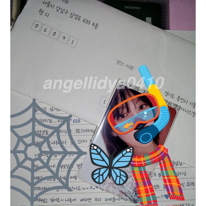 PC Vampirewan Red Velvet Wendy Dear U letter month 6 photocard fullset