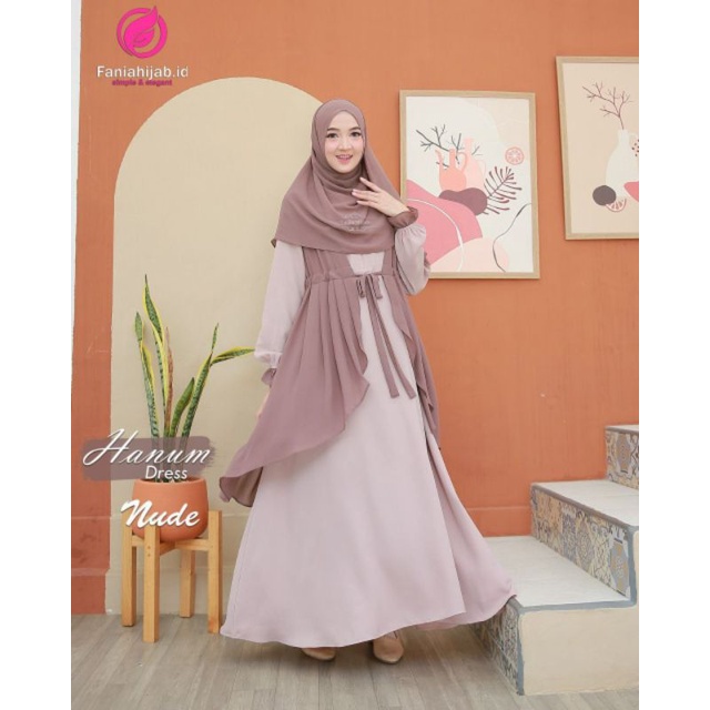 HANUM DRESS NUDE BY FANIA HIJAB
