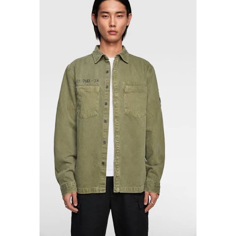 Zara Man Overshirt with Patches