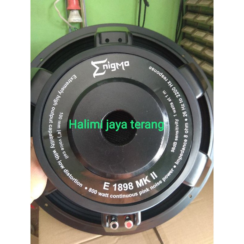speaker 18 inch speaker Enigma 1898 bisa subwoofer